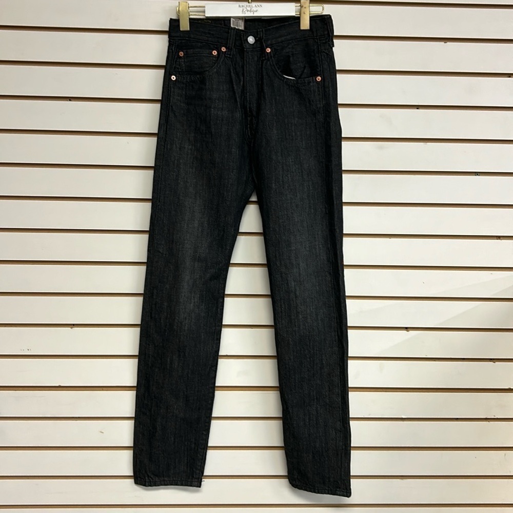 Levi’s Jeans 501 Button Fly Black‎ Size 28x34 NWT